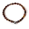 Barbarulo Napoli Armband „Tiger" Mit Blauem Stein Und Kopf Aus Sterlingsilber Ha New