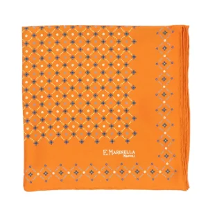 E. Marinella Gemusterte Pochette Aus Reiner Englischer Seide Handgerollt Cheap