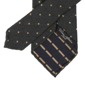 Cesare Attolini Historisches Archiv: Seiden- Und Wollkrawatte „Jacquard-Karo